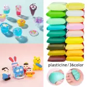 36 Colors Air Dry Clay with 3 Crafting Tools, Creative Ultra Soft Modelling Clay