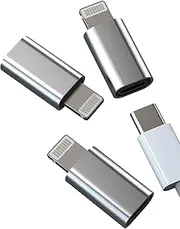 Adapter USB C Female to Lightning Male (Pack of 3) for iPhone 14 13 Pro for Apple Charger Jack for iPad Plug Adapter Type C Cable Charging Cable Connector Cable Files Transfer Phone