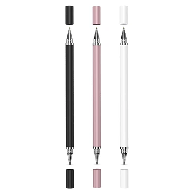 1/2/3x Ballpoint Pen For Touch Screens 2In1 Head Touch Painting Pen Double-ended