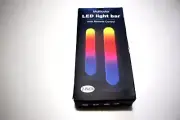 2-PACK LED MULTICOLOR LIGHTBAR WITH REMOTE CONTROL 9.5"