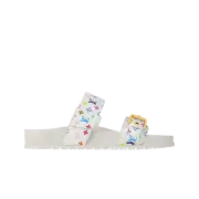 (W) Louis Vuitton x Murakami Takashi Bom Dia Flat Comfort Mule Multicolor White