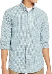 [IZOD] Men's Essential Tattersall Long Sleeve Shirt