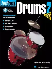 FastTrack Drums Method Book 2 Music Instruction Book and Audio NEW 000697295