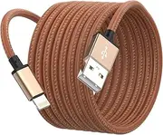 [Azhizco] Lightning Cable 2M, PU Leather iPhone Charger Apple MFi Certified USB A to Lightning Cable iPhone Cable Fast Charging for iPhone 14 Pro Max 14 Plus 13 12 SE 11 XR Xs 8 7 6S iPad iPod