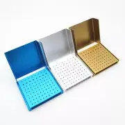 86 Holes Burs Holder Burs Box Portable with Open Flip Cover Opening Box Case