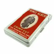 VNTG IMAGE Cigarette Case Built in Lighter Metal Wallet