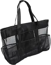 [Generic] Large capacity mesh beach handbag, shoulder bag, outdoor travel storage bag
