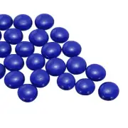 Glass Beads,49pcs Flat Glass Gemstone Blue 0.23lbs Pebbles
