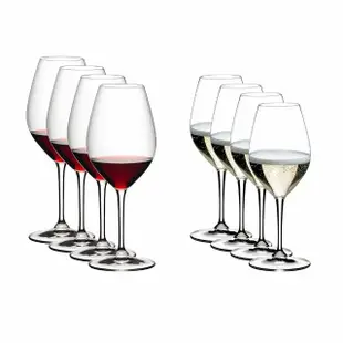 【Riedel】Wine Friendly 萬用紅白酒杯-8入