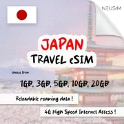 NeuSIM Japan eSIM 5-20GB Data | Same Day DELIVERY!