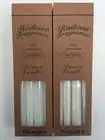 16PK White Unscented Dinner Candle Tapered 25cm Plain White Taper Candles Bulk