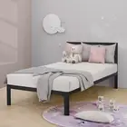 Metal Bed Frame Single Size Kids Bedroom Black with 5 Years Warranty - Zinus Mia
