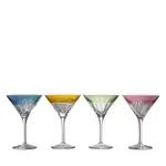 Waterford Mixology Color Martini Glasses, Set of 4