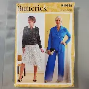 Butterick Pattern R10958 Misses Jacket Pants Shirt Skirt 6-14 UNCUT