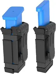 2 PCS Universal Ambidextrous Magazine Pouch for 9mm 10mm .40 .45 Single & Double Stack Magazines, OWB Mag Pouch for Glock 1911 S&W Sig Sauer Beretta CZ Taurus Colt H&K Ruger and More