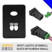 SPOT LIGHTS (Symbol) Blue LED Small Push Switch Suit Mitsubishi Triton Pajero (for: Mitsubishi)