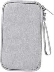 Travel USB Cable Bag Durable Organizer for Power Bank Earphones Multifunctional Storage Pouch for Cords Accessories Grey Fits Backpack Suitcase