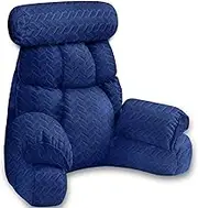 FXXUDVNIIN Back Pillow for Bed Sitting Up: Reading Pillow with 9.4" Height Armrest-Bed Pillow for Sitting up & TV Pillows for, Play Games, Working & Relaxing, Comfort Support for TV/Reading