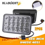 2Pcs 4x6'' inch LED Headlights Hi-Lo Lamps for 1983-1986 Nissan 720 (for: Nissan)