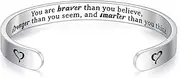 [SAM & LORI] Personalized Bracelets for Teen Girls/Women-Inspirational Jewelry Gifts (Various Designs) for Best Friend/Mom/Daughter/Sister - Adjustable Bracelet in a Pretty Gift Box