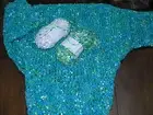 Turquoise and Greens Mixed 50 gram ball Fashion Flag Fancy Yarn