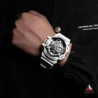 在飛比找Yahoo!奇摩拍賣優惠-卡西歐 G-Shock GA-400-7A 黑色白色樹脂錶帶