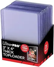 Ultra Pro 3" X 4" Super Thick 100PT Toploader 25ct