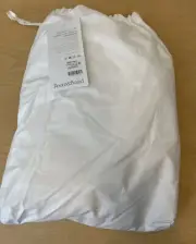 NEW Room & Board Signature Percale White Sofa Sleeper Fitted Sheet Sz QUEEN