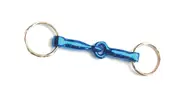 Key Ring - Horse Snaffle Bit Key Chain Blue