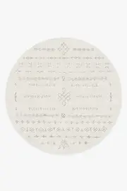 245' Round | Machine Washable Runner Rug | Kid & Pet Friendly | Indoor Rug | Astrid Off White Rug | Ruggable