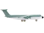 2023 Lockheed C-5 Galaxy Diecast Model - USAF Transport Aircraft, Gray & White