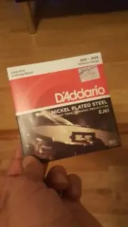 D'Addario EJ61 Nickel Plated Steel, Loop End, 5-String Banjo Strings (Medium...