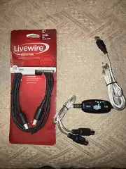 Livewire 5ft Midi Cable & USB To Midi Adapter Cable