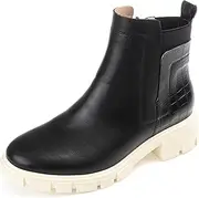 [Journee Collection] Womens Jeeva Tru Comfort Foam Inside Zip Block Heel Booties