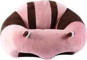 Baby Chairs Sitting Learning Infant Seat Colorful Pattern Lovely Kids Baby Support Chair Nursery Pillow Protectors Baby Nest Puff Plush Toys (Color : Pink, Size : 40 x 40 cm)