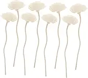 DONFAMDS 8Pcs Aroma Diffuser Sticks Fragrance Rattan Sticks for Essential Oil Diffusers Home Aromatherapy Decor Unique Flower Design for Living Room Office Wedding