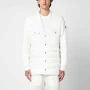 [Moncler + Rick Owens] White quilted jacket 48 IT White