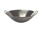 SPT Wok Large 18" Dia Induction Stainless Steel Dishwasher Safe Sturdy Handles