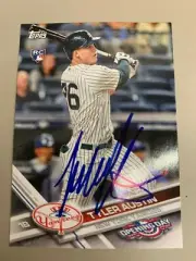 Tyler Austin 2017 Signed New York Yankees Signed Card