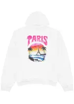 Balenciaga Paris Tropical Hooded Cotton Sweatshirt - White - 2 (UK38 / M) 2 (UK38 / M)