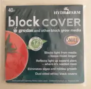 Hydrofarm Block Cover HGCOV4 Rockwool Cover 4" Mediums 40Ct Pack