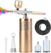 Cordless Airbrush-Kit Rechargeable Airbrush Compressor - 32PSI Nail Airbrush Machine,Art Painting,Cake Airbrush Decorating, Crafts, Model