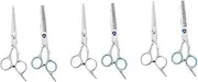 Pcs Hairdressing Scissors Combination Set Flat Scissors Hair Trimming Kit Hair Cutting Supplies for Professional Use