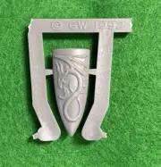 Warhammer High Elves Dragon Embossed Elf Shield x1 BNOS 1992 OOP Games Workshop