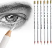 Eraser Pencils Set for Artists, Wooden Sketch Eraser Pen for Charcoal Drawings,