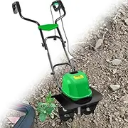 2400W Lawn Scarifier, Garden Scarifier with 4 Tiller Blades, 45CM Maximum Tilling Width, Cultivation Depth 22CM, Power Tillers for Soil Loosening & Lawn Maintenance