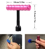 Car Paintless Dent Repair T-Bar Puller Tab Hail Removal 18Pcs Tabs Tool Kit