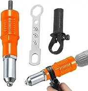 YUENTOEN Rivet Gun Adapter Kit, Rivet Gun Tool Rivet Drill Attachment, Power Drill Tool Kit Cordless Rivet Gun for Cordless Electric Power Drill