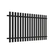 RapidFence 2200 x 900mm Black Blade Picket Fence Panel