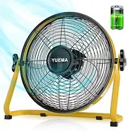 ROMASS 16 Inch High Velocity Metal Floor Fan, ROMASS Floor Fan 12-Speeds Powerful Cooling for Industrial, Commercial, and Home Spaces (16 Inch)